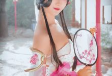 爆乳性感美女cos王者荣耀游园惊梦甄姬写真图片-爱图屋