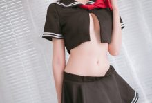 瓜希酱 NO.012 黑贞德 校服 [13P-59MB]-爱图屋