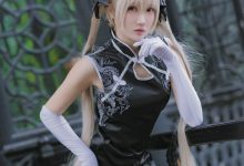瓜希酱 NO.017 穹妹 黑旗袍 [14P-78MB]-爱图屋