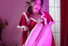 轩子巨2兔 - 圣诞白色马油袜 [20P-34MB]-爱图屋