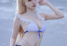 二佐Nisa - NO.138 碧蓝苏塞克斯泳装 [20P-99MB]-爱图屋
