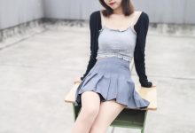 丝慕写真 SM288 米朵 《天台玩丝两姐妹》-爱图屋