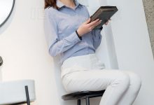 [IESS异思趣向]2019.05.01 丝享家476：婉萍简约白色西装裤 [85P]-爱图屋