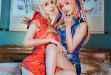 铁板烧鬼舞w -  NO.017 玉藻前旗袍蓝[12P-127.2M]-爱图屋