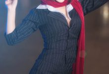 动漫展美女coser性感黑丝cos图片精选-爱图屋