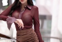 王馨瑶《暗红网纱透视i御姐装》原版写真 [110P-471MB]-爱图屋