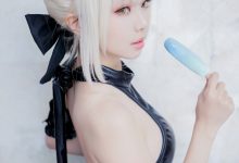 Ely_eee(ElyEE子) NO.071 — 黑皮泳裙[15P／40.8MB]-爱图屋