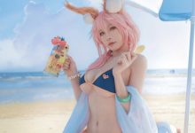 uki雨季 NO.003 - 玉藻前海边泳装[19P／201MB]-爱图屋