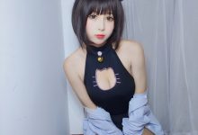黑米粥 NO.012 – 露背猫咪 [6P+2V-94M]-爱图屋