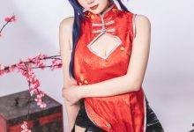 雪晴Astar-明日方舟-陈·旗袍[18P-55MB]-爱图屋