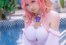 樱梨梨 - NO.001 八重神子泳装 [29P-429MB]-爱图屋