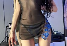 黎允熙 - 黑丝透视性感睡裙[25P+3V-156MB]-爱图屋