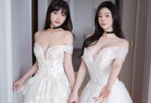 小逗逗 &陆萱萱《双人婚纱》原版写真 [100P-1.13G]-爱图屋