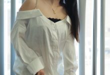 [IESS异思趣向] 2024.08.26 丝享家 1829 婉萍《一字肩衬衣》[90P-72.6M]-爱图屋