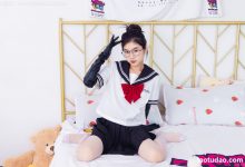 物恋传媒 No.2557 米米-高跟长靴、薄白丝、JK制服、皮手套 [155P1V-3.15GB]-爱图屋