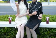 初夏女神 NO.279 柒柒、双双 黑白旗袍[140P+1V／5.30GB]-爱图屋