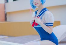 幼愛Youmeko – 蕾姆泳装[18P-49.5M]-爱图屋