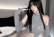 果咩酱w - 灰灰毛衣 [23P+2V-343MB]-爱图屋