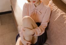 雪晴Astar-粉藏青通勤长裙OL[72P+1V-1.33G]-爱图屋