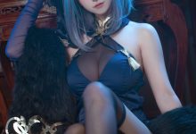 Seya-狮砸 –  碧蓝航线 柴郡 旗袍 [12P-140MB]-爱图屋