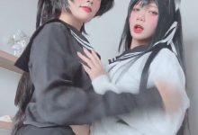 PoppaChan –  ✘Kawaiimeochan 双人Cosplay短视频[1P-25V-183.4M]-爱图屋