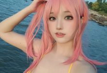 七七娜娜子 –  穗香泳衣[31P+4V-667.8M]-爱图屋