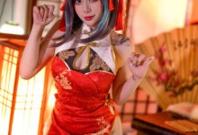 Zyra秋-碧蓝航线-柴郡新春旗袍[20P-167MB]-爱图屋