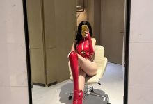 葛征GeZheng –  红色皮裤[54P-314MB]-爱图屋