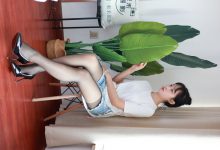 三禾摄影 No.012 牛仔热裤 高跟 长丝 [208P-1.26GB]-爱图屋