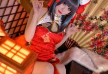 Zaya秋 NO.009 碧蓝航线 柴郡 红旗袍 [20P-177M]-爱图屋