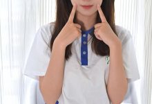 凝思摄影 No.026 铃铃-校服、连裤白丝、室内鞋 [150P1V-4.85GB]-爱图屋