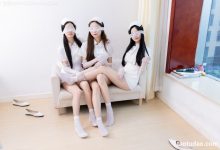 物恋传媒 No.2500 茯苓&泡泡&橙子-平底鞋、短白丝、护士服、白丝 [285P1V-9.97GB]-爱图屋