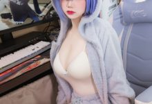 雪晴Astra –  雷姆猫[13P-106.8M]-爱图屋