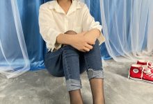 三禾摄影 No.041 牛仔裤 黑丝 帆布鞋 高跟 [239P1V-4.16GB]-爱图屋