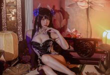 二佐Nisa –  碧蓝航线-比叡鲟旗袍 [24P-389.1M]-爱图屋