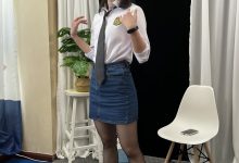 三禾摄影 No.048 牛仔裙 黑丝 高跟 [232P1V-2.74GB]-爱图屋