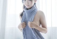 御子Yumiko - 漏背毛衣 [10P-116MB]-爱图屋