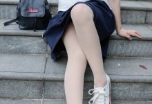 丝恋摄影 NO.016 泡芙-白色衬衫 jk短裙 肉色薄丝 白色帆布鞋[290P+1V／5.18GB]-爱图屋
