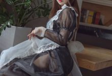 亚马逊鲶鱼 – 黑色透明女仆[33P-193.1M]-爱图屋