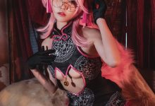 亚马逊鲶鱼 –  FGO 玉藻前旗袍[10P-199M]-爱图屋