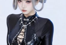 柒柒要乖哦 –黑靡烟旗袍[108P+2V-1.88G]-爱图屋