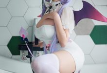 阿雪雪 – NO.034 原神 刻晴魅魔护士[100P+7V-1.94G]-爱图屋