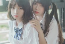 萝莉风COS 桜桃喵&疯猫ss – JK百合 [43P]-爱图屋