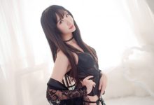 源纱希喵喵喵 - NO.003 黑色内衣 罩衫[17P]-爱图屋