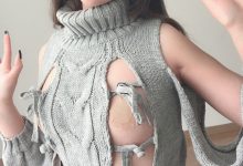 萌妹是青水 - 露背毛衣[14P-37MB]-爱图屋