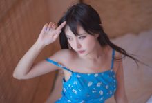 Shika小鹿鹿 – 蓝裙子 [16P-96MB]-爱图屋