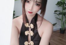 白嫩美少女鬼畜瑶 - 黑色短款旗袍 [35P1V-131MB]-爱图屋