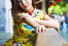 GIRLISS丽丝映像 - 梁冰 黄色的旗袍丝 [77P-1.68GB]-爱图屋