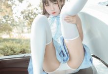 不呆猫 - NO.24 白丝过膝袜 [21P12V-209MB]-爱图屋
