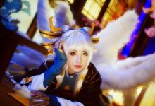 二次元少女cosplay洛天依写真图片-爱图屋